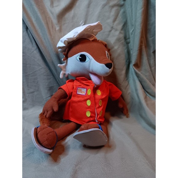 HTF Starfall 12” CHEF MOX the FOX Plush Stuffed Animal 2004 Plushie Clothed - Picture 1 of 4